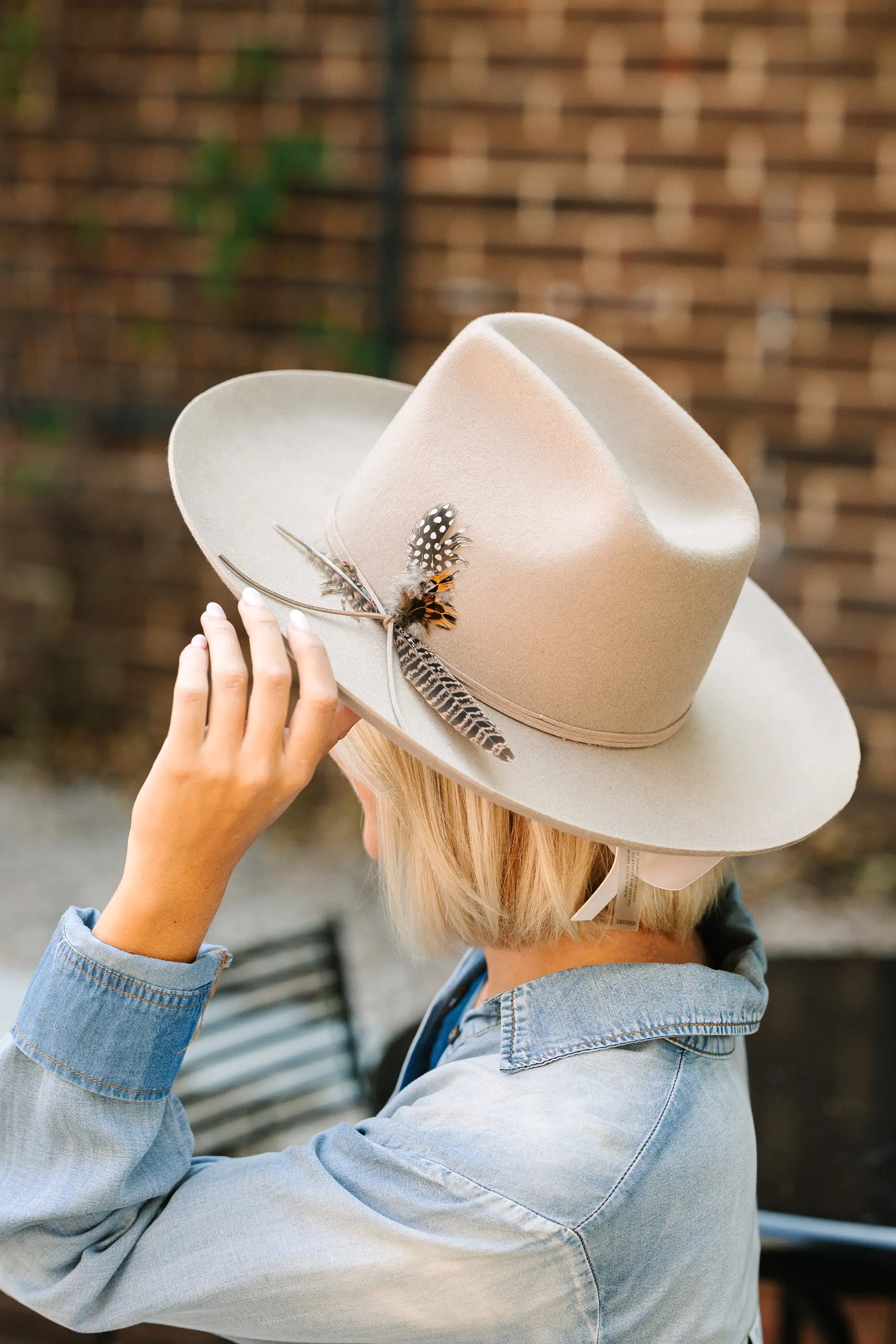 Olive & Pique: Let You Know Beige Wide Brim Hat