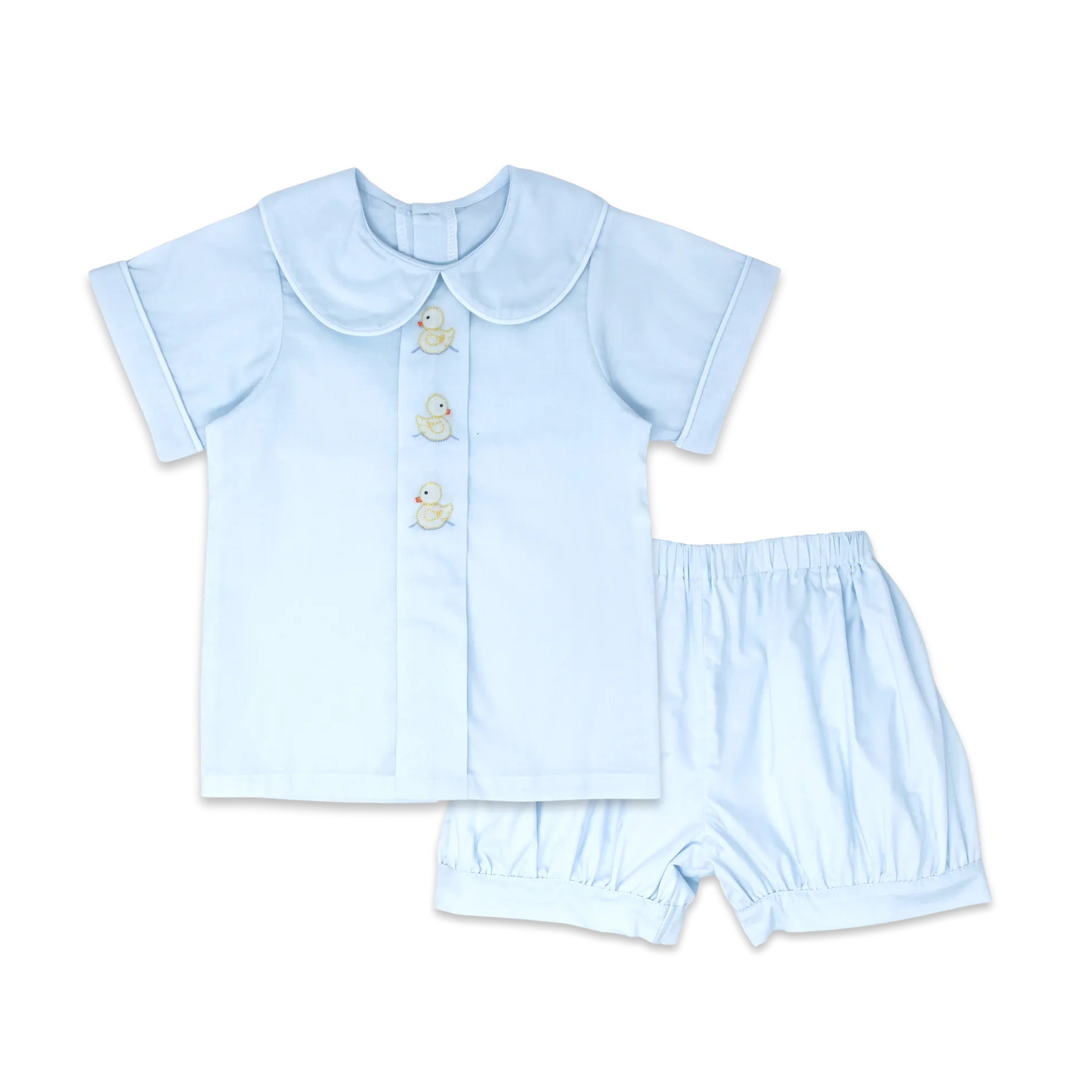 Palmer Banded Short Set - Blue Duck