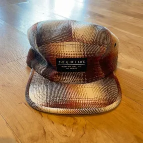 Quiet Life 5 Panel Camper Hat - Brown White