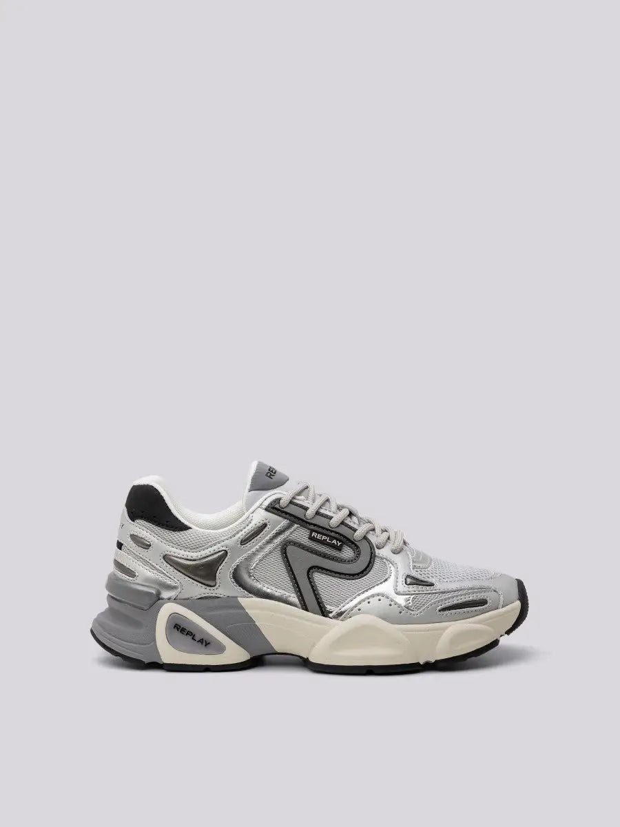 Replay PE24 Sneakers Destiny W Mix Silver Woman