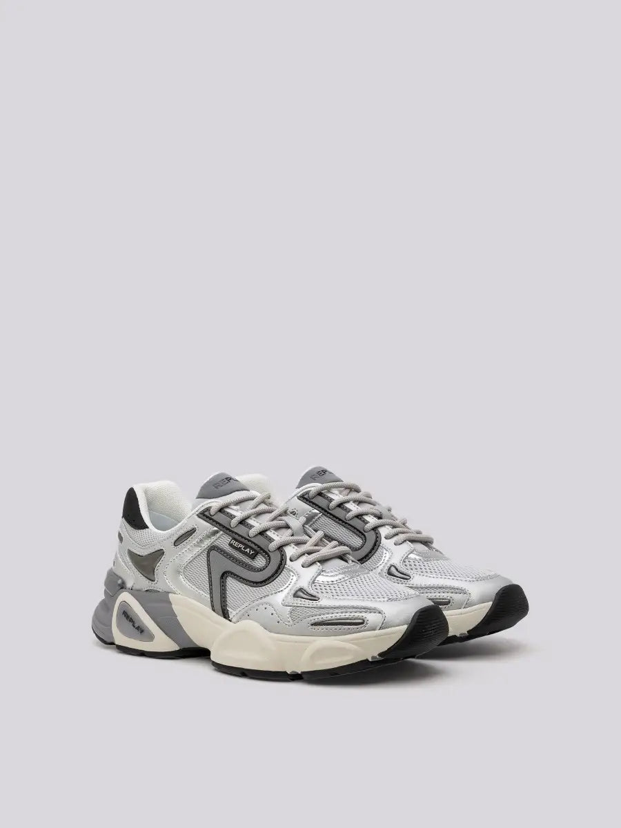 Replay PE24 Sneakers Destiny W Mix Silver Woman