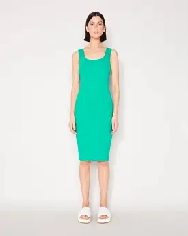 RIB TWO WAY DRESS - POOL GREEN