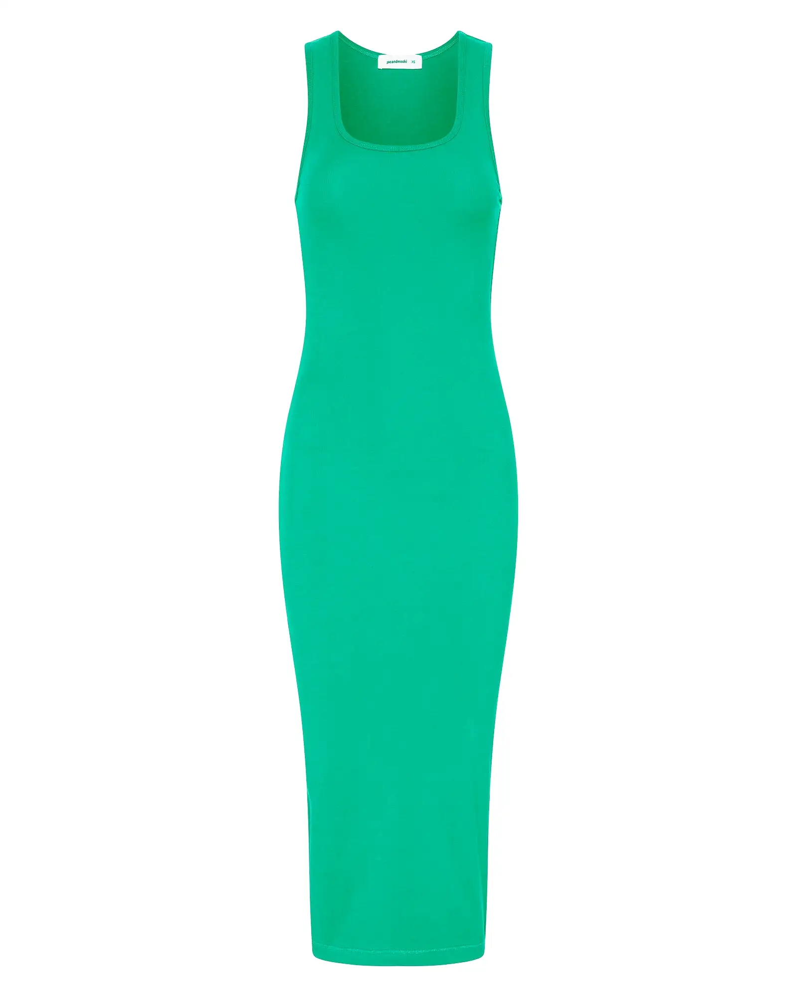 RIB TWO WAY DRESS - POOL GREEN