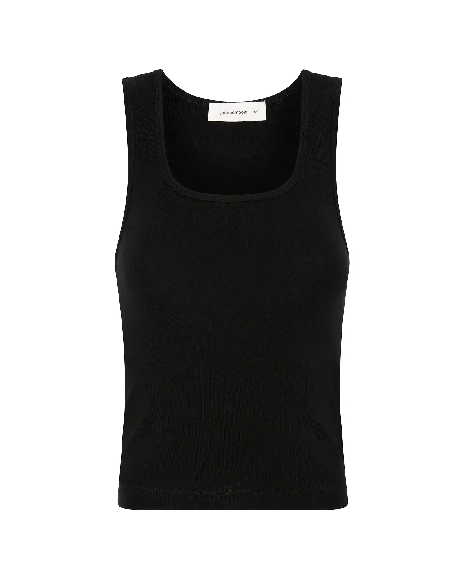 RIB TWO WAY TANK - BLACK