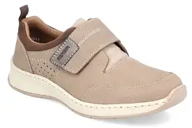 Rieker 14360-25 Mens Leather Touch-Fastening Casual Shoe