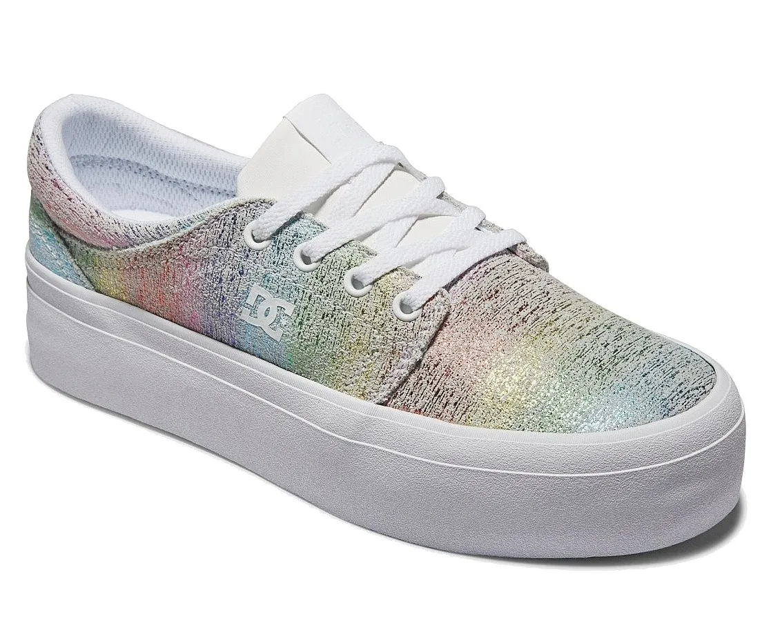 shoes DC Trase Platform - TRW/White/Rainbow - women´s