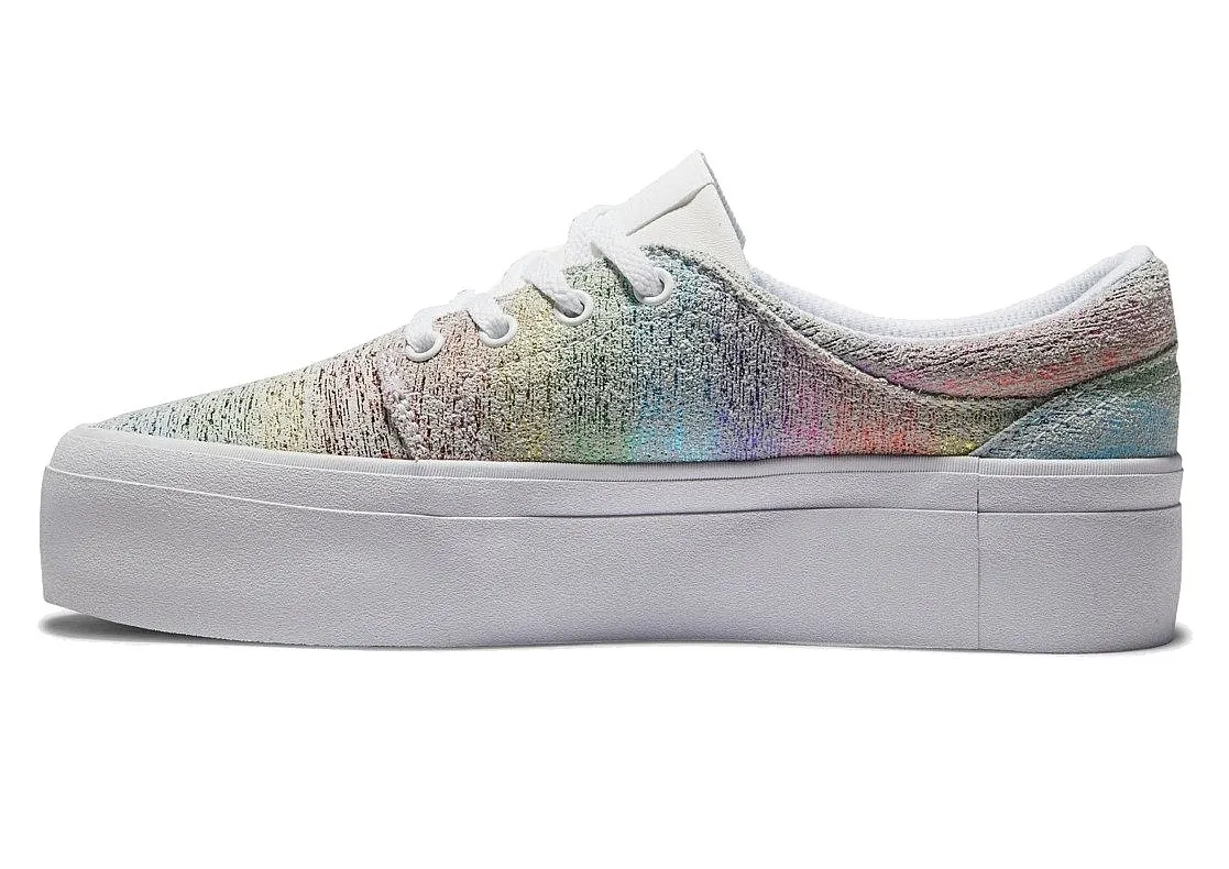 shoes DC Trase Platform - TRW/White/Rainbow - women´s