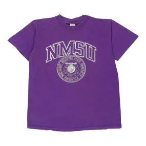 Single Stitch Made in USA Missouri State University Champion College T-Shirt - Large Purple Cotton