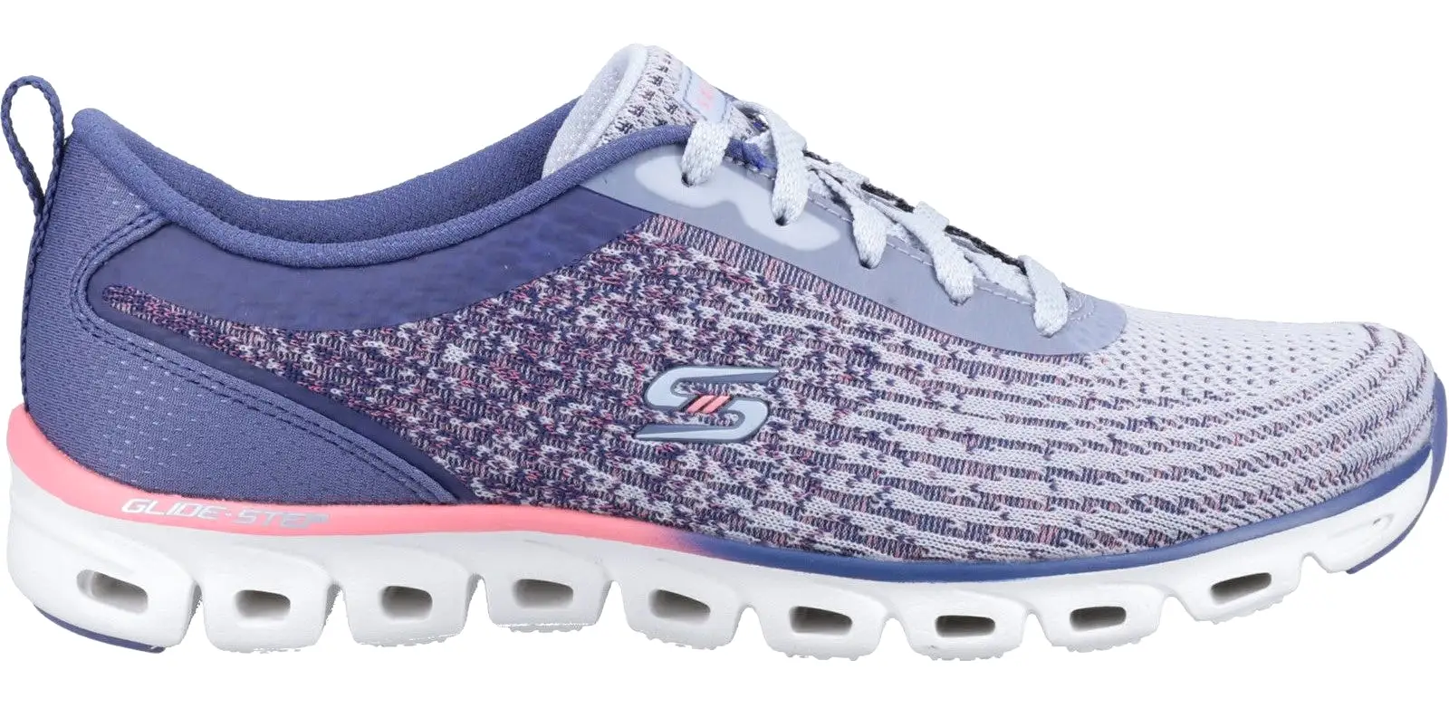 Skechers 104325 Glide-Step Head Start Womens Lace Up Trainer