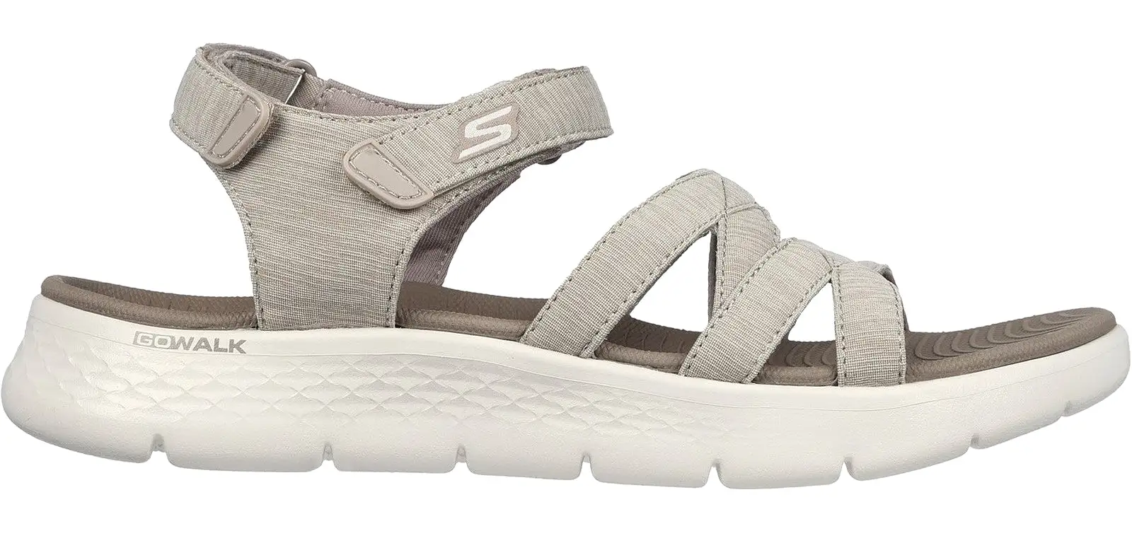 Skechers 141450 Go Walk Flex Sunshine Womens Touch-Fastening Sandal