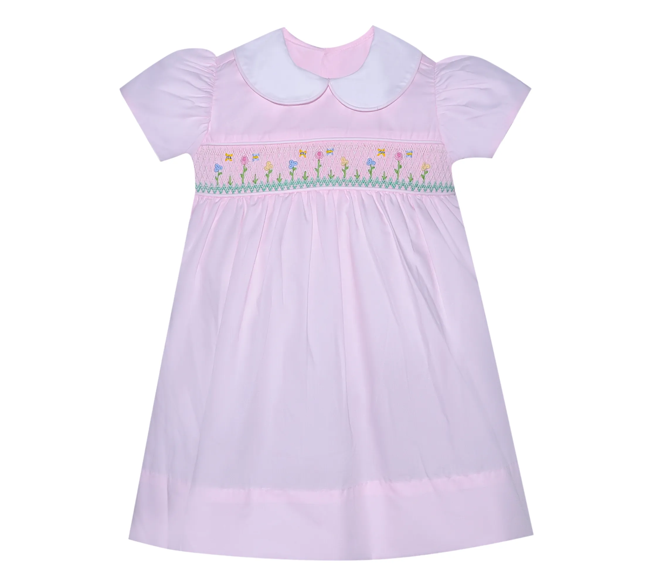 Smocked Dress - Spring Flowers