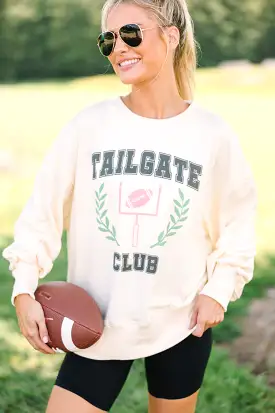 The Tailgate Club Cream Pullover