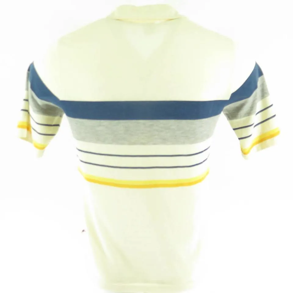 Vintage  70s Hang Ten Polo Shirt M Board Stripe Surf Skate by The Clothing Vault