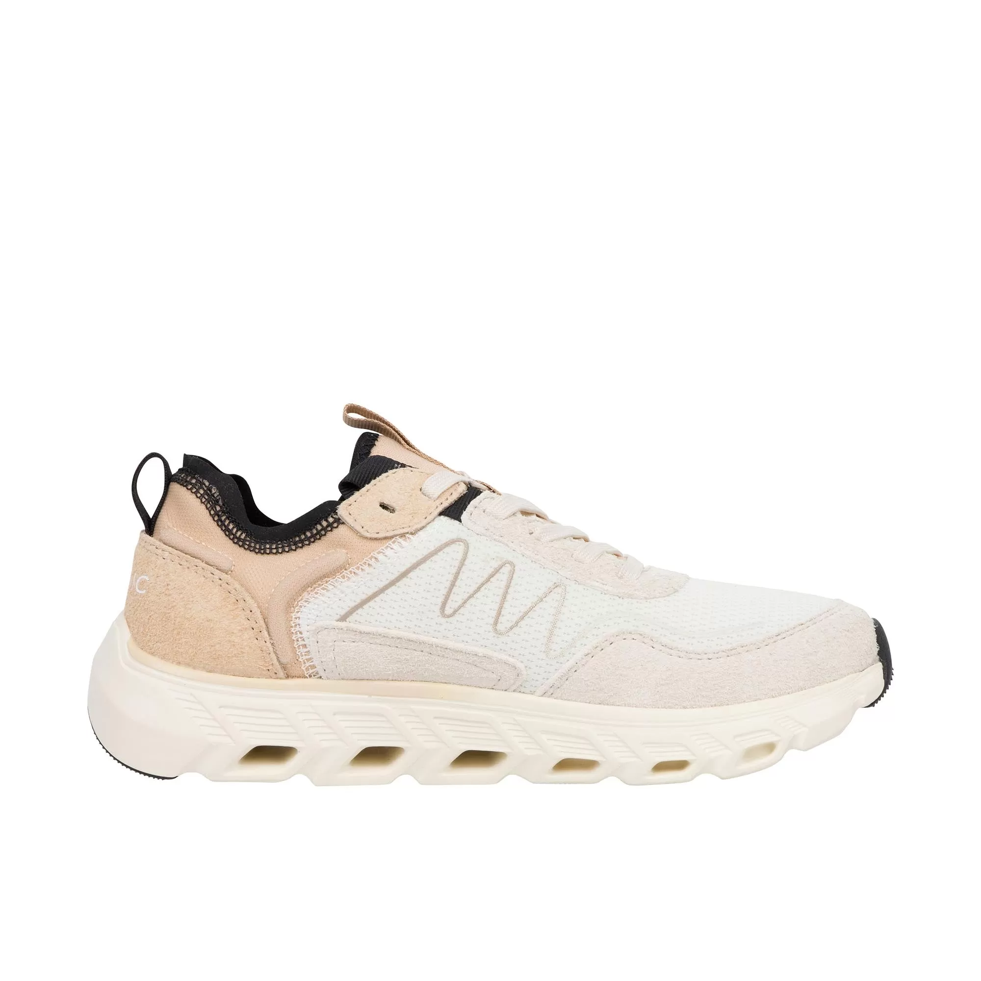 Vionic Womens Nimble Cream Mesh Suede