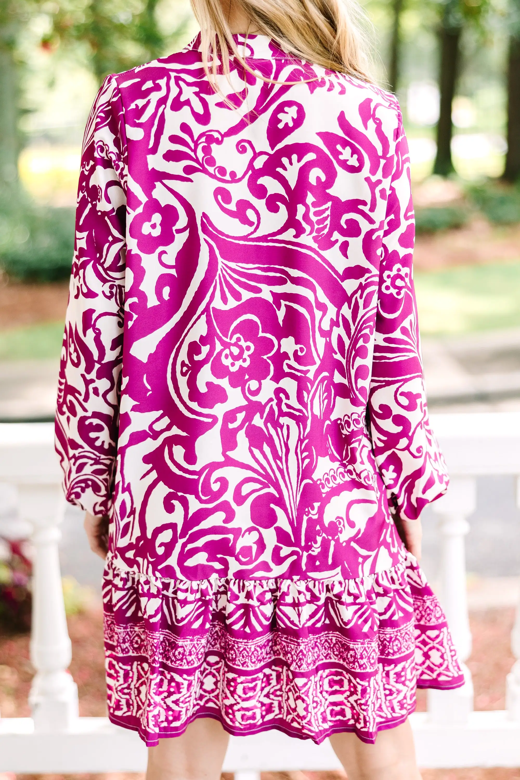 Want The Best Magenta Purple Abstract Dress