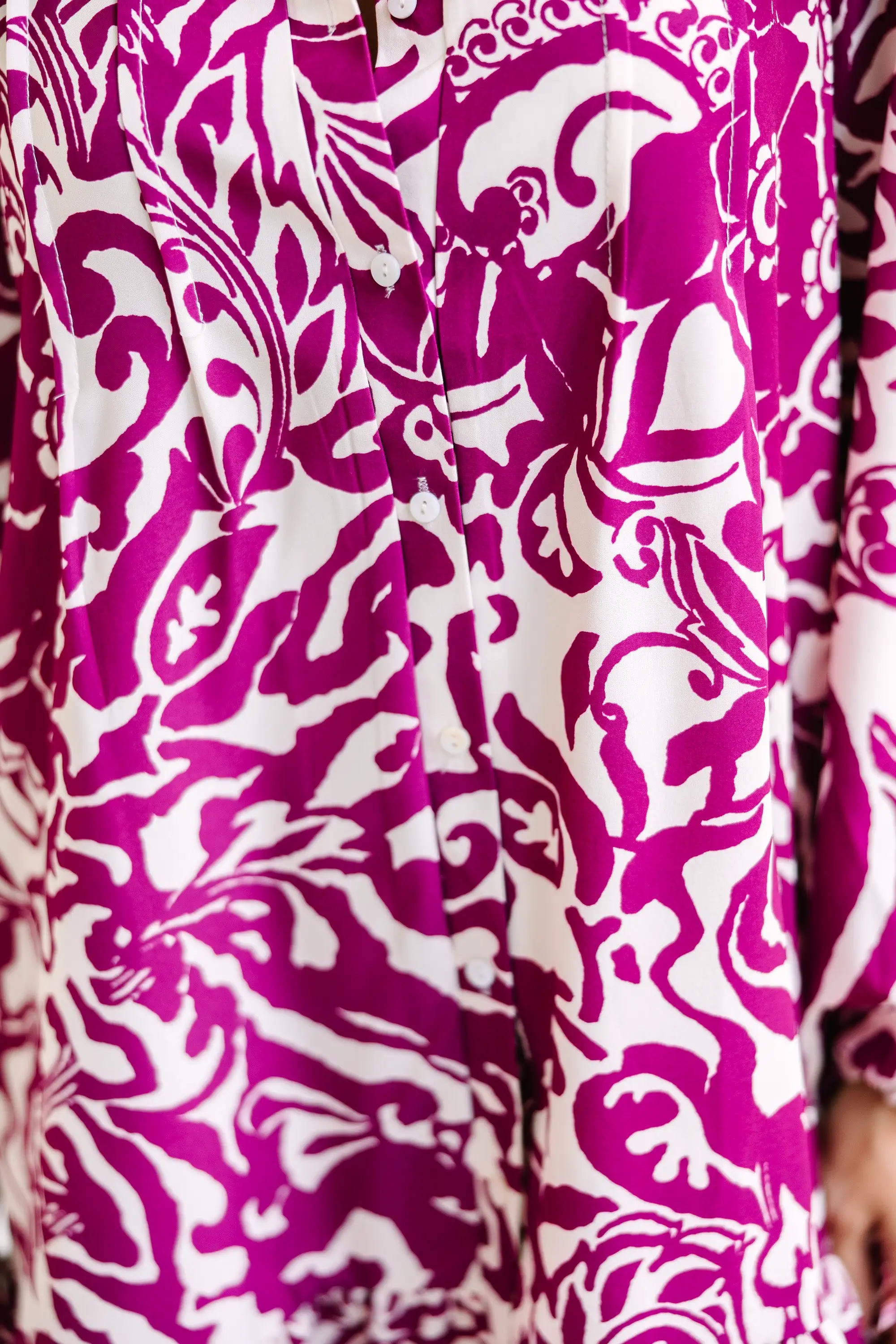 Want The Best Magenta Purple Abstract Dress