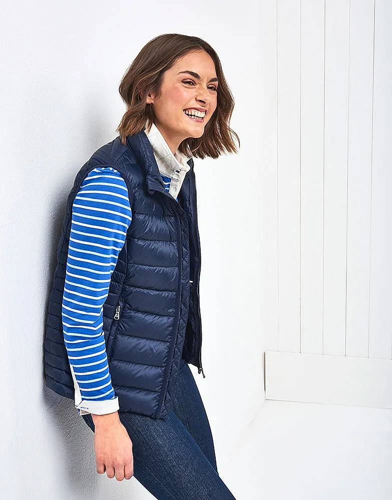 Women's Lightweight Gilet in Dark Navy from Crew Clothing