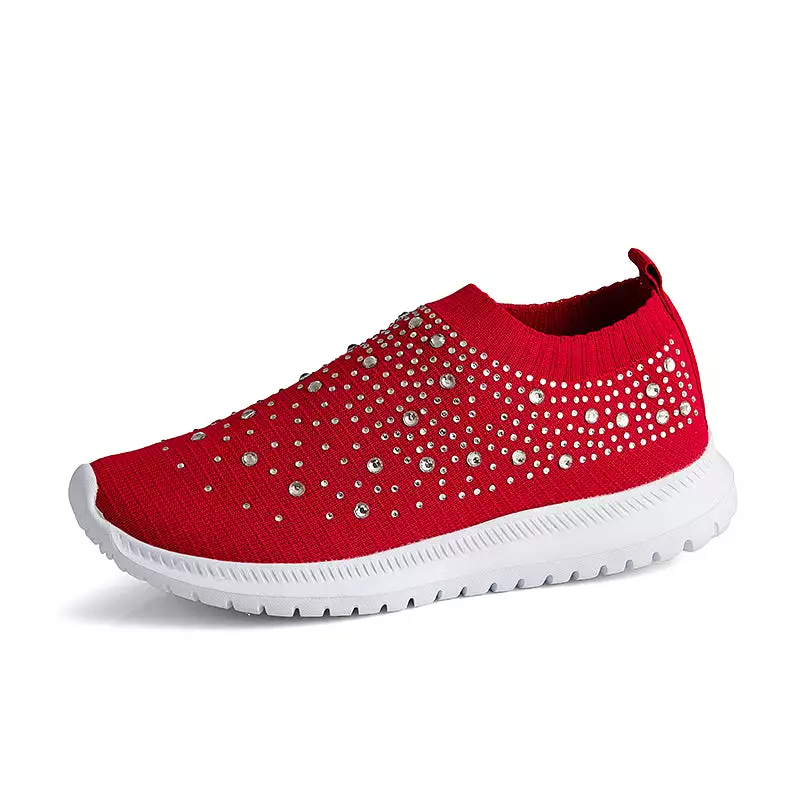 Women's Rhinestone Slip-on Shoes