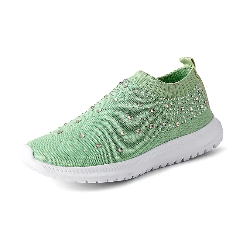 Women's Rhinestone Slip-on Shoes