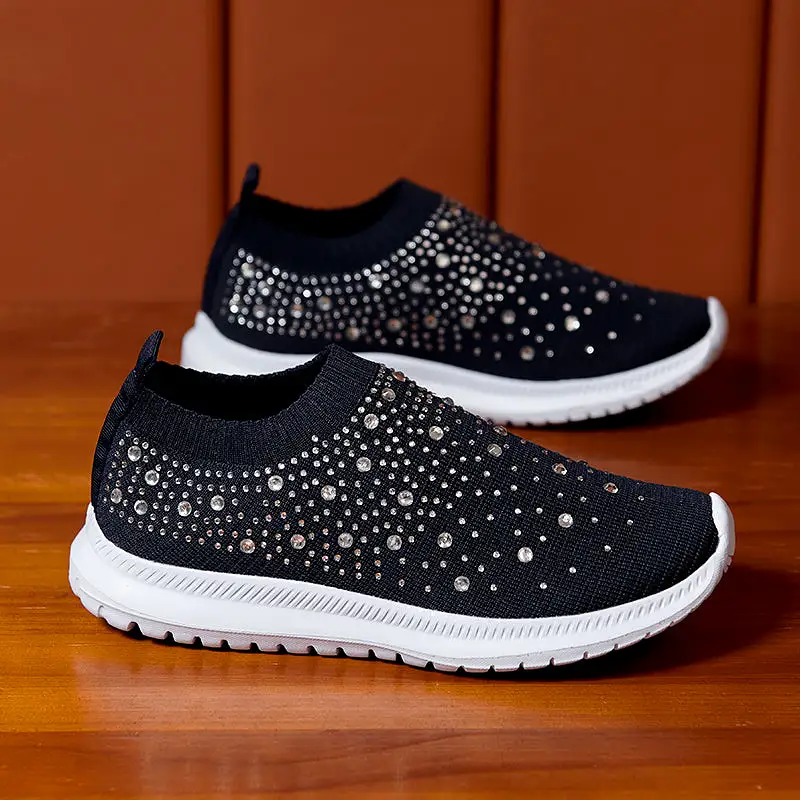 Women's Rhinestone Slip-on Shoes