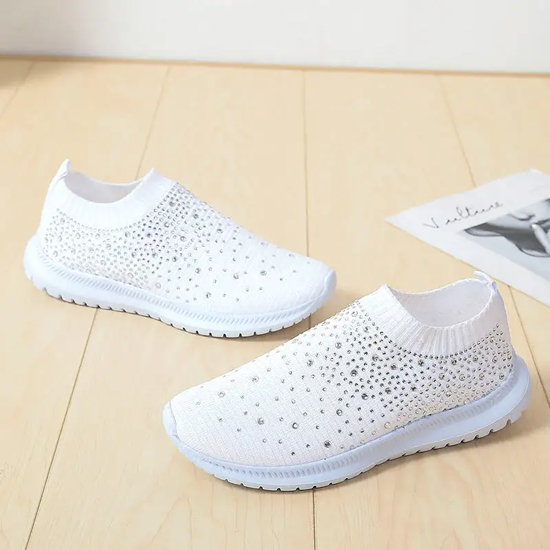 Women's Rhinestone Slip-on Shoes