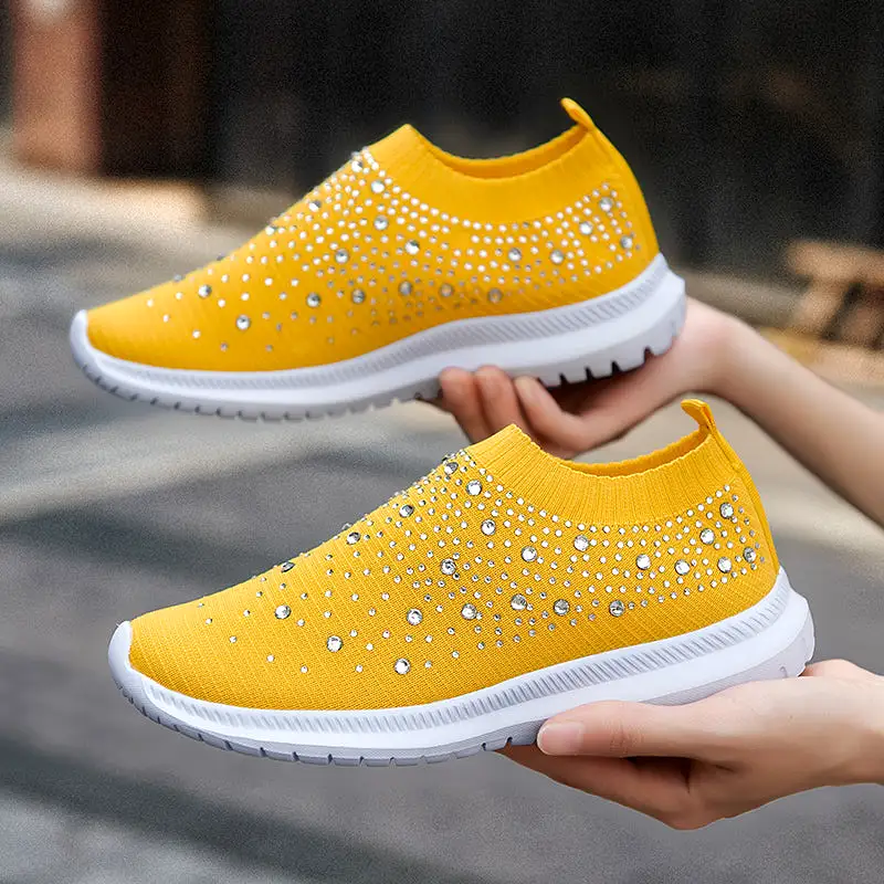 Women's Rhinestone Slip-on Shoes