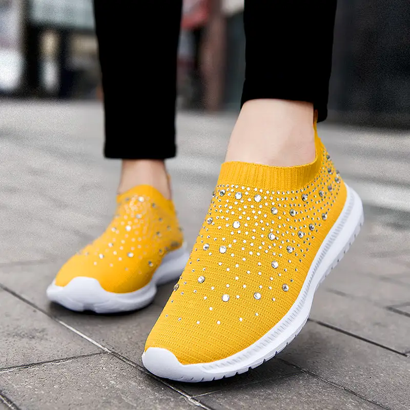 Women's Rhinestone Slip-on Shoes